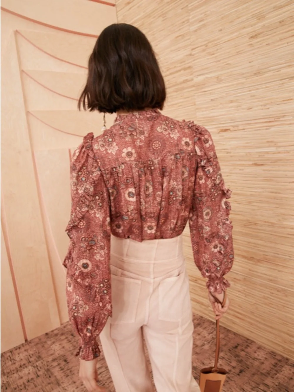Ulla Johnson Manet Blouse in Rosebud